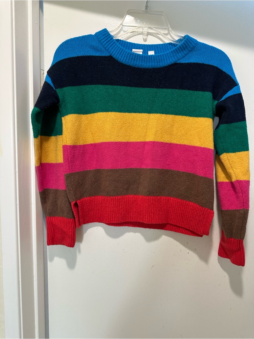 Multicolor Striped Crewneck Sweater - Women's